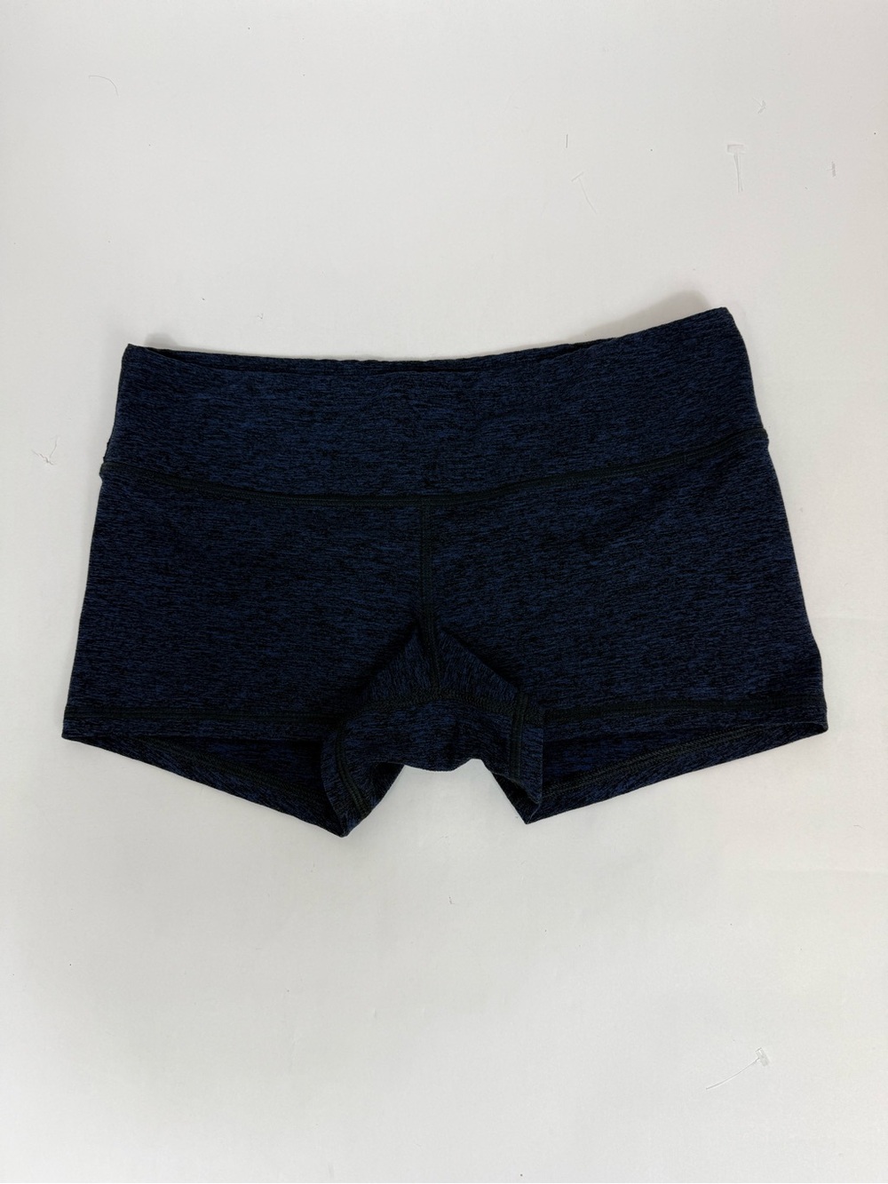 Fleo Women's Shorts Bounce Fabric Half Moon Athletic Sporty Blue/Black